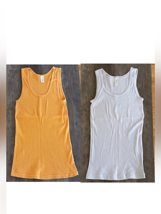J. Crew Tops - J. Crew (2) Bundle Tank Tops Size Small Orange & Light Purple/Gray